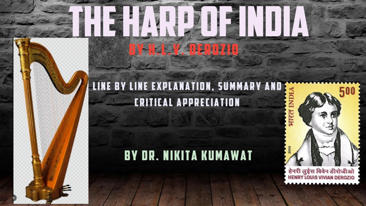 The Harp of India Summary | The Harp of India by Henry Derozio | Henry Derozio 