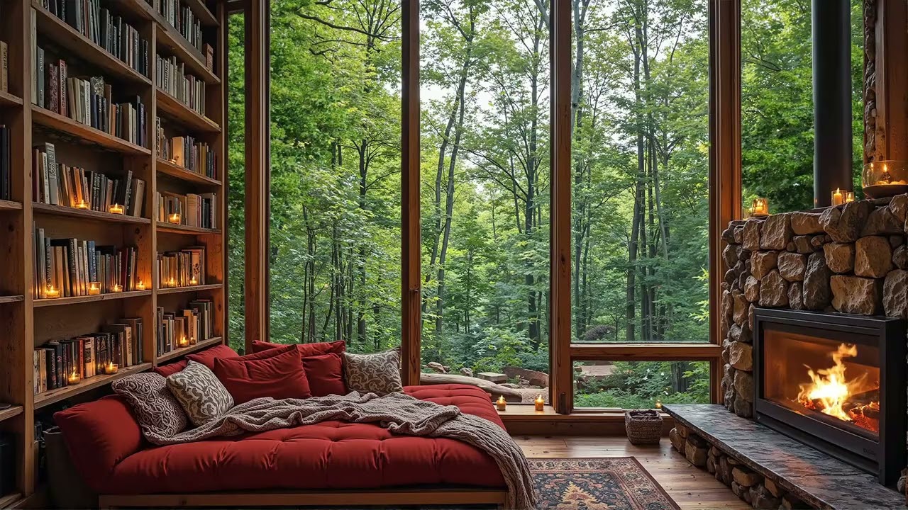 Luxury Spring Cabin Jazz 🌸 Elegant Smooth Jazz for Calm Mornings, Focus & Cozy Evenings