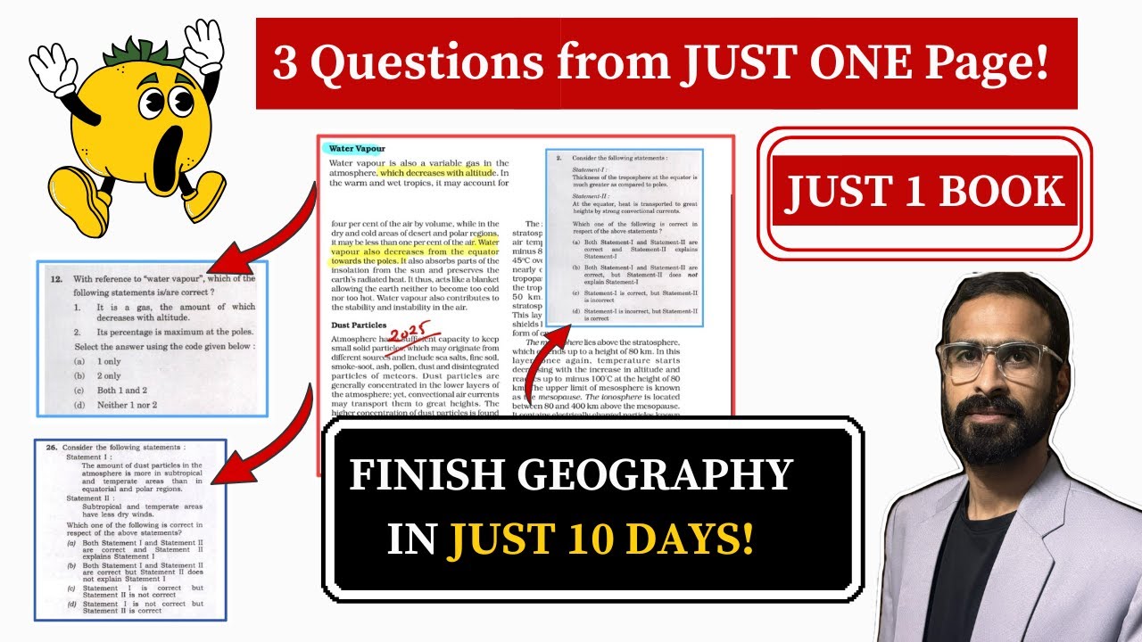 I Used *Only 1* Source To Complete UPSC Geography in just 10 Days || #upsc #upscprelims #ias