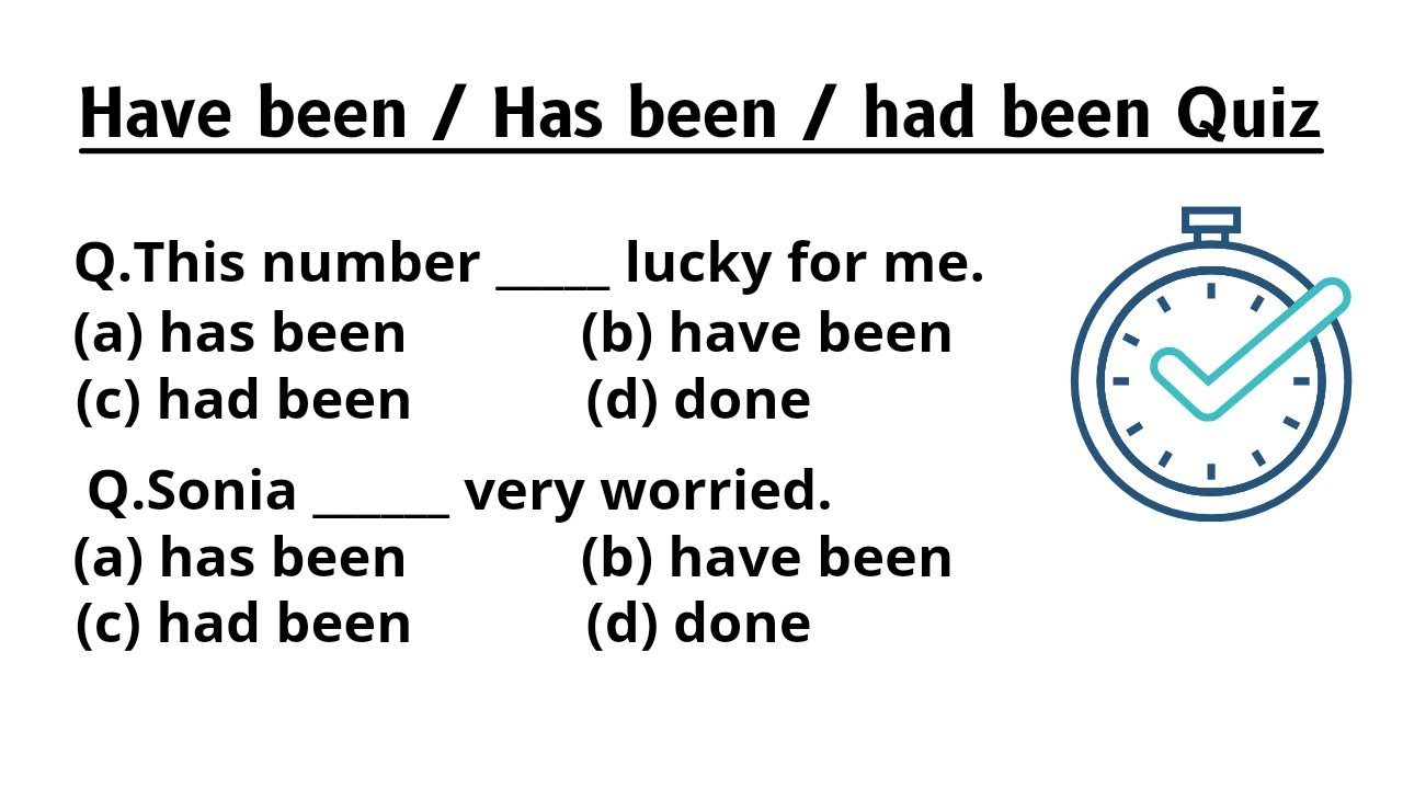 Have been / Has been / Had been Quiz | Can you score 15/15 ? Test your English | EngQuizz