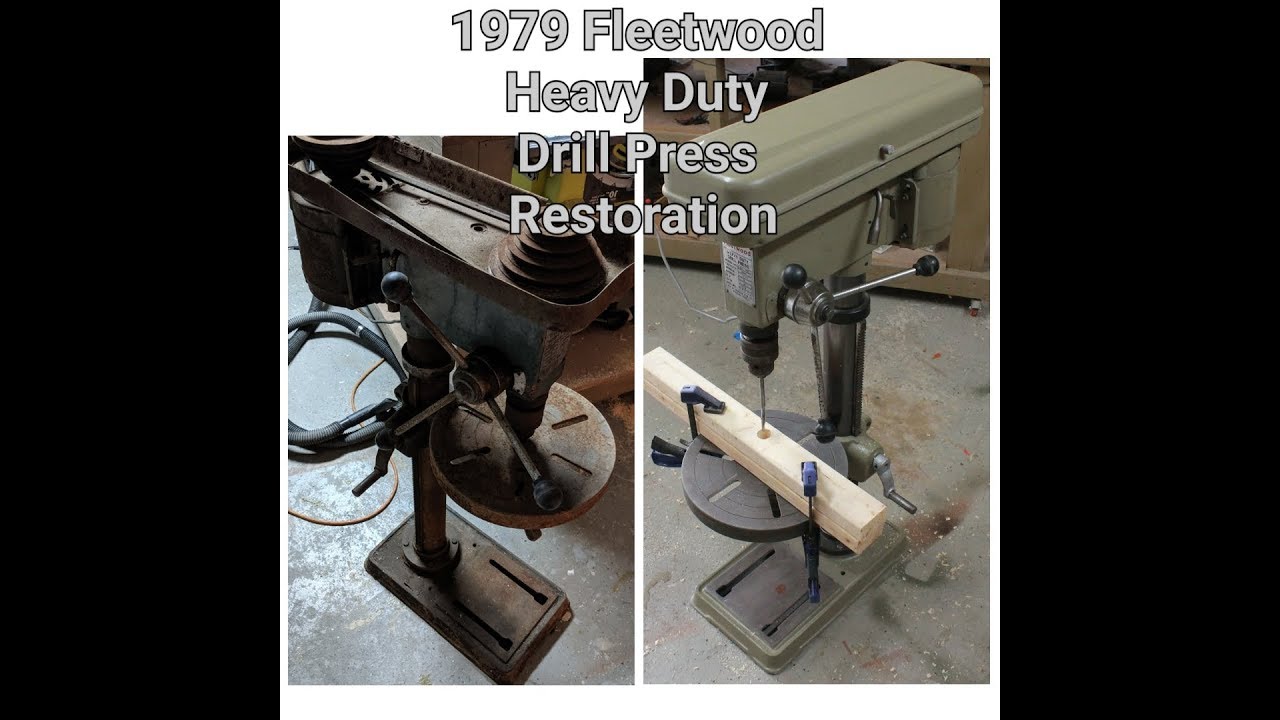 1979 Fleetwood Heavy Duty Drill Press Restoration
