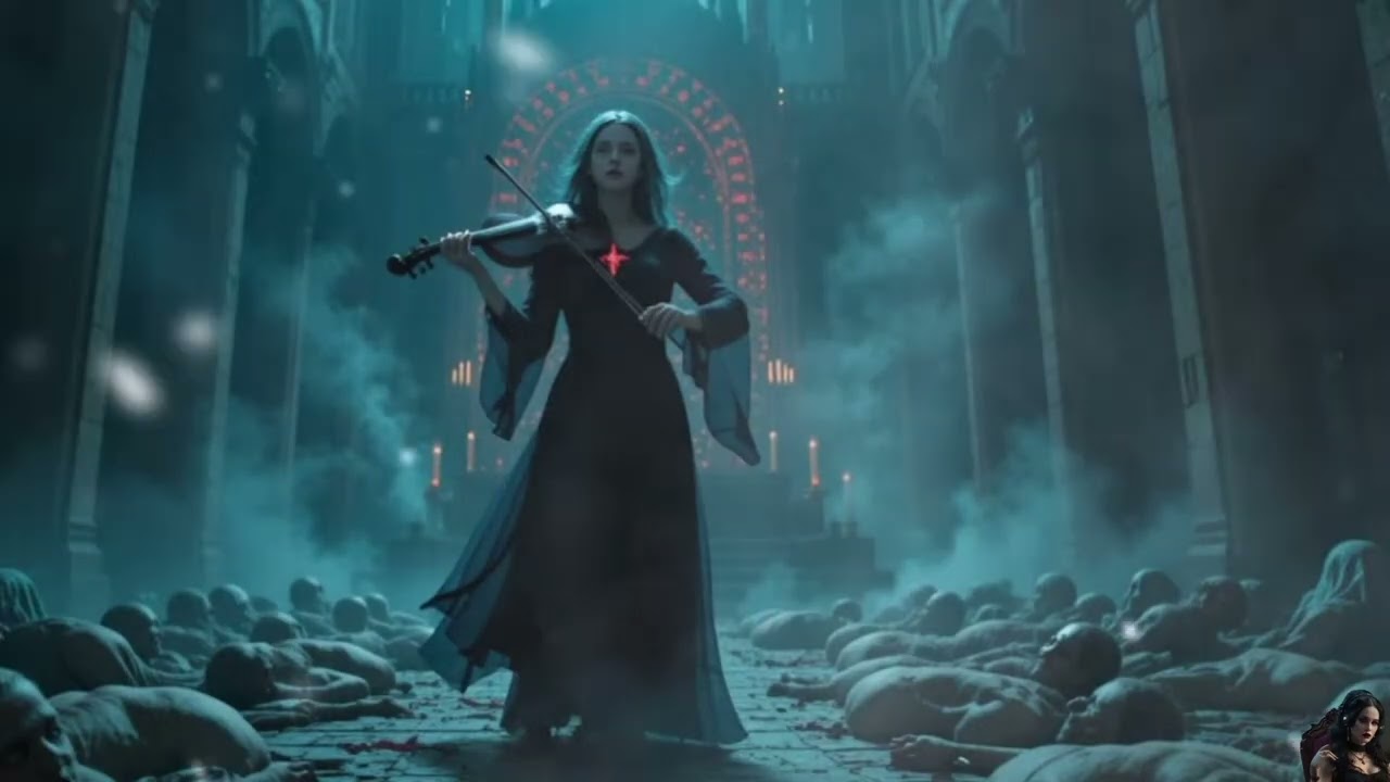 🎻⚡ Metallic Rock Violin with Mist – Powerful Sound to Focus and Relax 🌧️