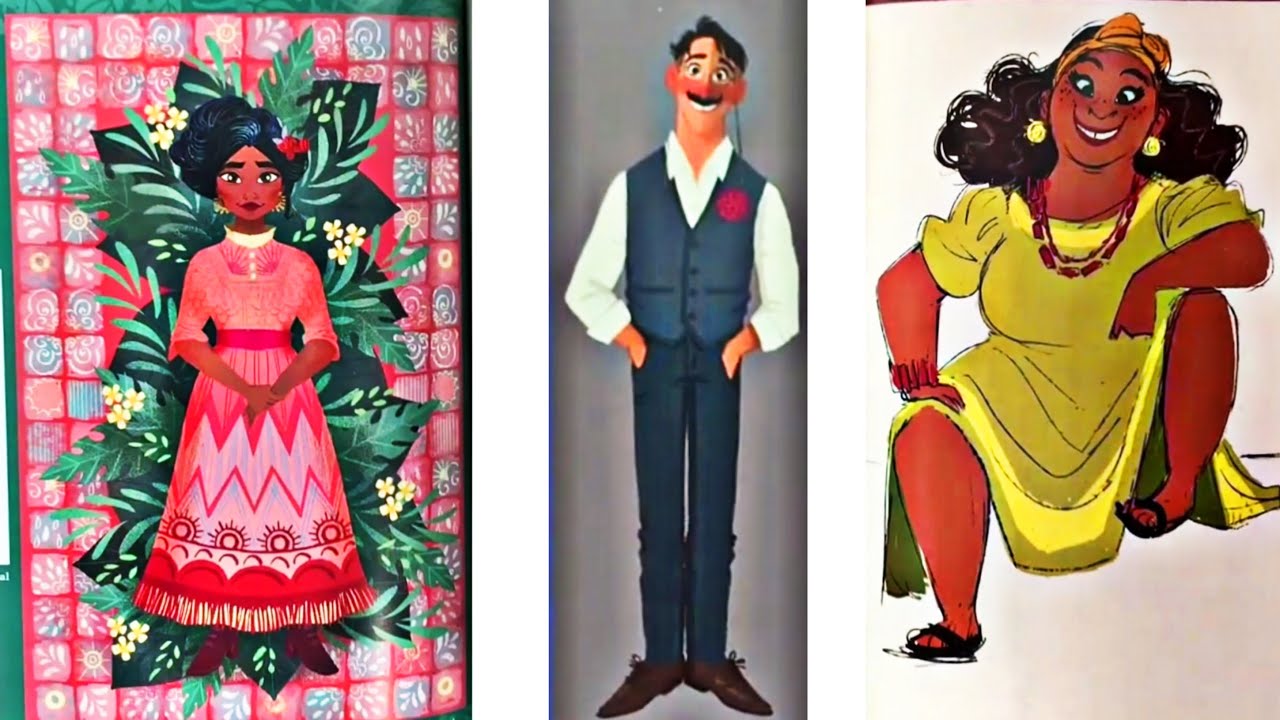Encanto Concept ART Comics Agust&iacute;n, Julieta, Pepa Madrigal Takiralol