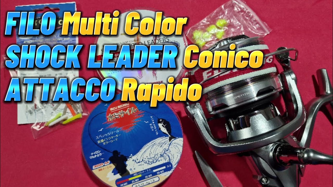 Imbobinamento Filo da SurfCasting Multicolor 🇯🇵 + Shock Leader conico ed Attacco Rapido