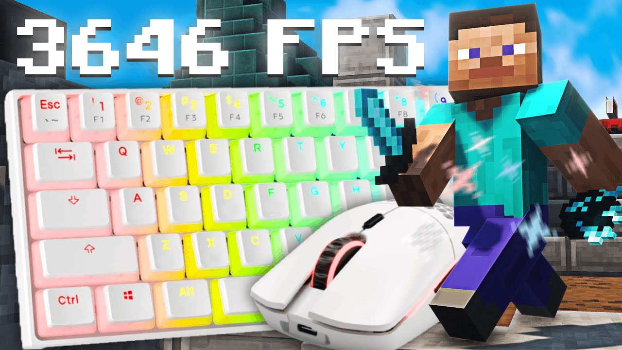 Uncut Skywars Gameplay w/ Mouse & Keyboard Sounds | Hypixel 1.8.9