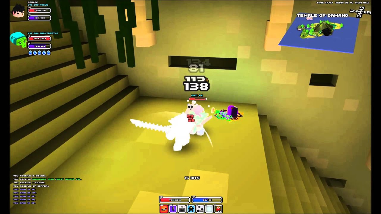 Cube World - Rogue vs Warrior +4 Boss [Solo]