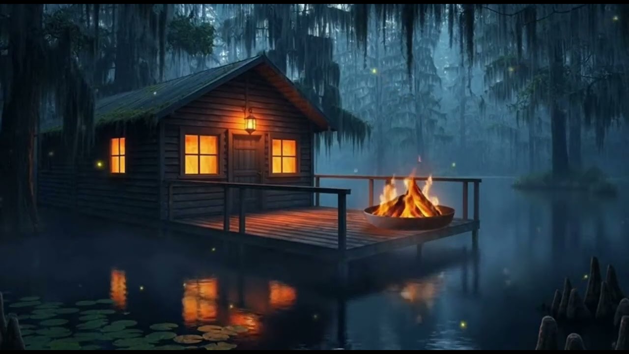 Deep Bayou Night 🌙🐸 | 4 Hours Louisiana Swamp Sounds for Sleep