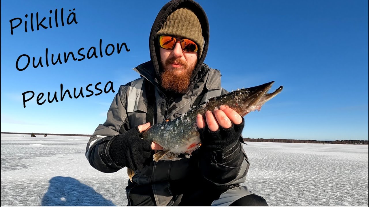 Merellä pilkillä - Ensimmäinen pilkki hauki koskaan - Ahvenet hukassa - Uudet ahkio viritykset