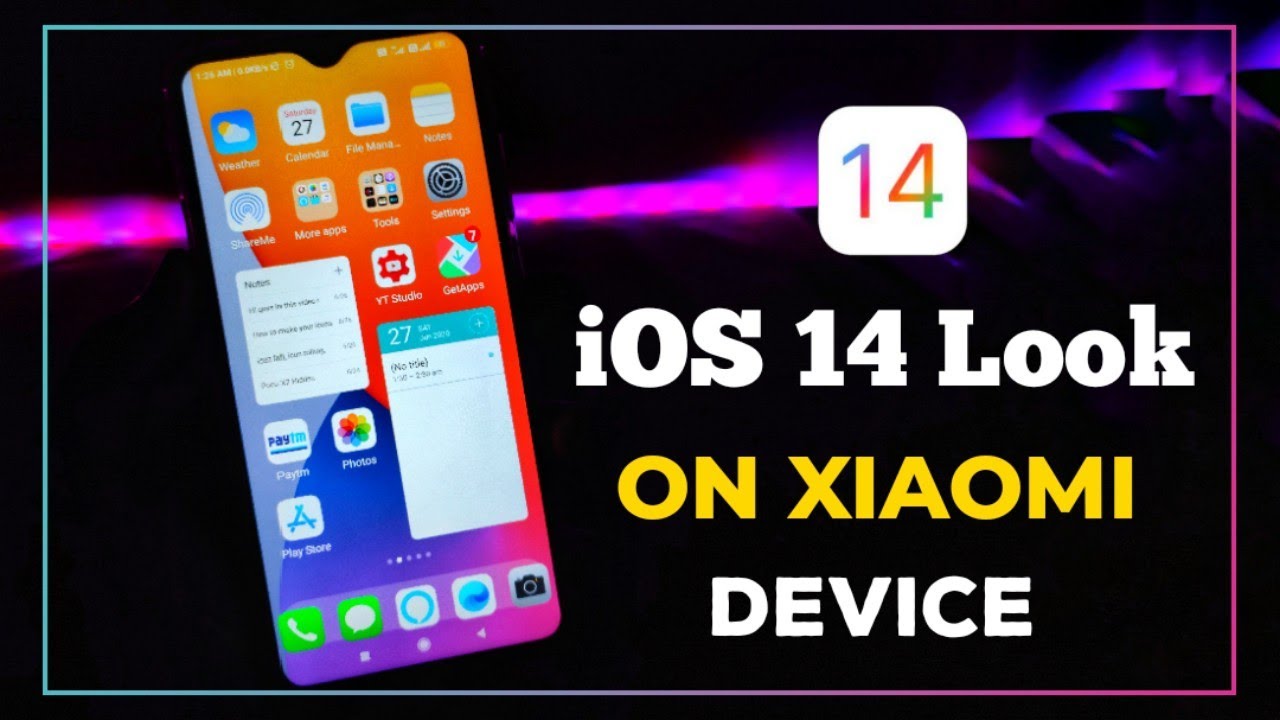 GET APPLE iOS 14 LOOK on YOUR XIAOMI MIUI Phone | iOS 14 MIUI 12 Theme