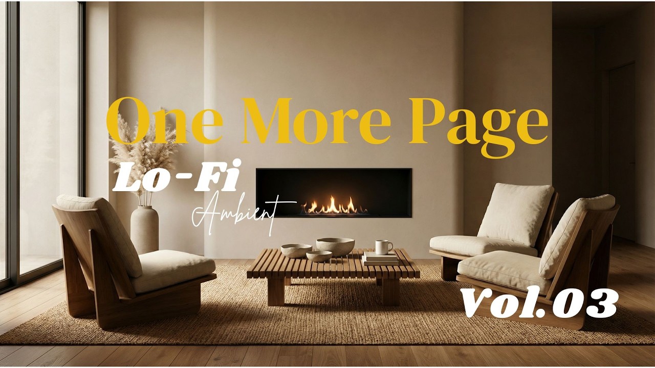 1 HOUR Lo-Fi Ambient to Focus — One More Page | Vol. 03
