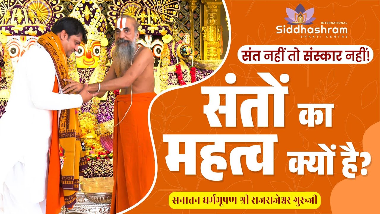 संतों का महत्व क्यों है ? HH Rajrajeshwar Guruji | संत नहीं तो संस्कार नहीं | Spiritual Journey