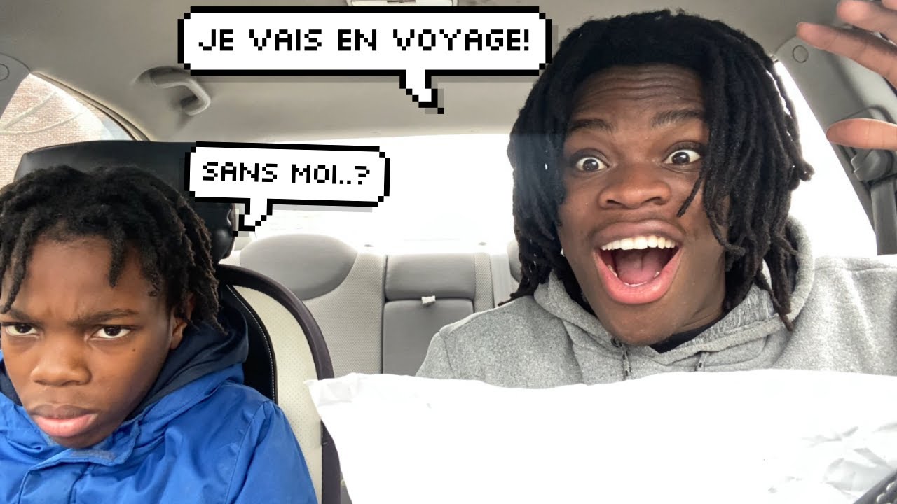 JE VAIS EN VOYAGE SANS MON PETIT FRÈRE - PRANK