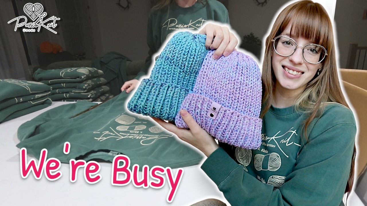 Balancing Custom Orders and Merch | PassioKnit Vlog