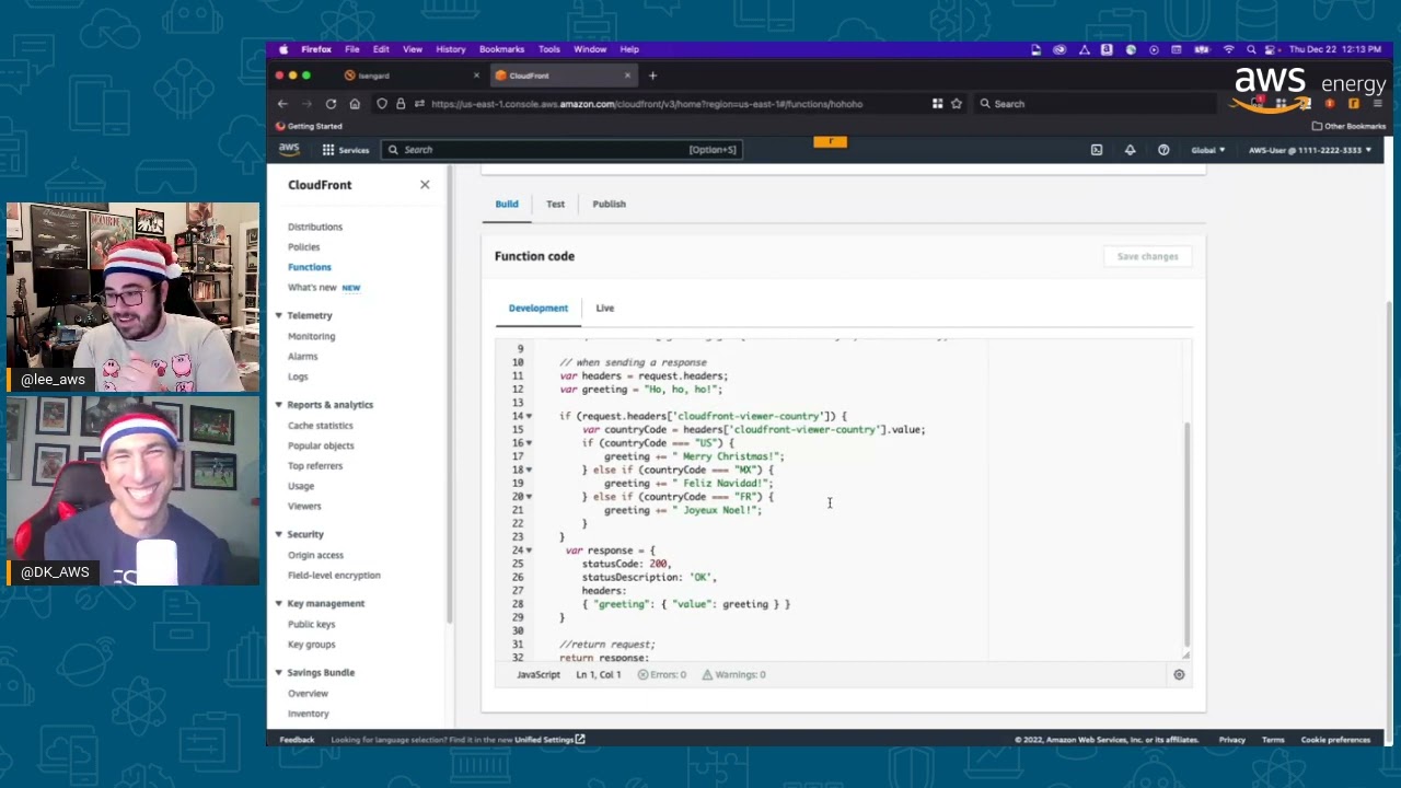 Get Energized! Episode 8: Ho Ho Ho with CloudFront Functions