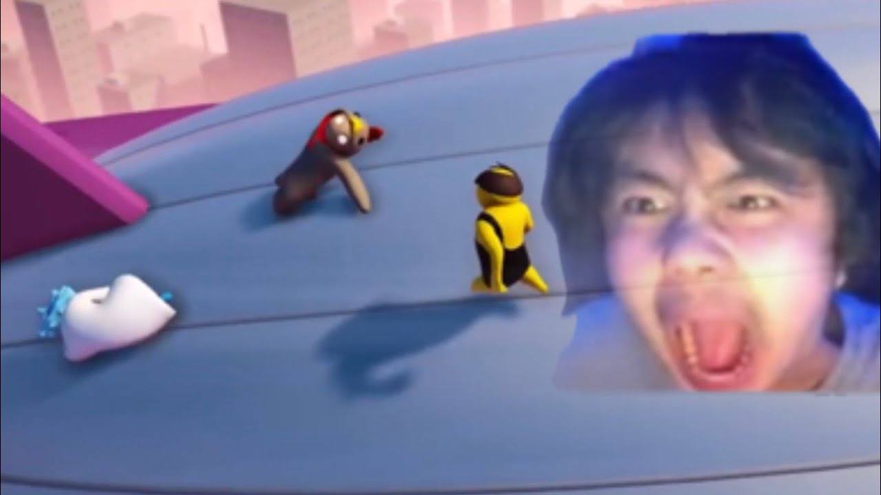 playing gang beasts (got too chaotic)
