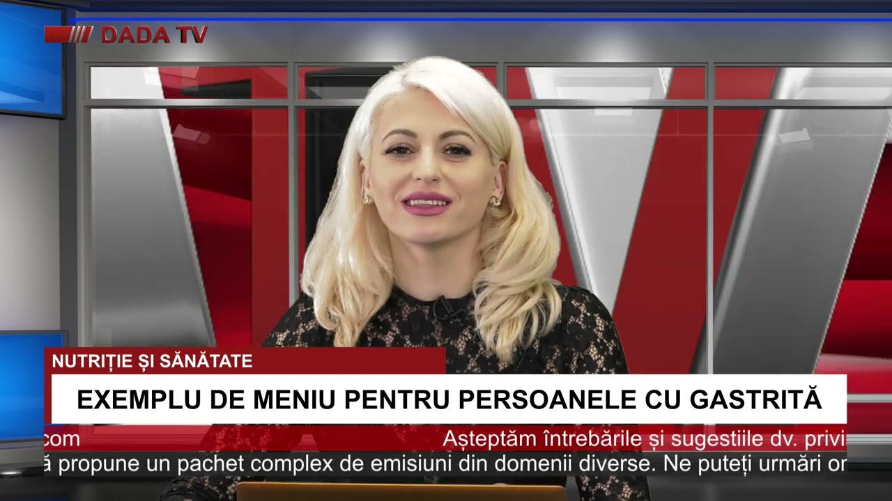 Nutritie si sanatate - Exemplu de meniu pentru persoanele cu gastrita