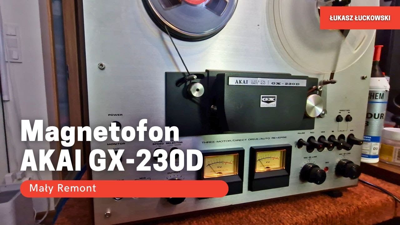 Magnetofon Szpulowy AKAI GX 230D Mały Remont