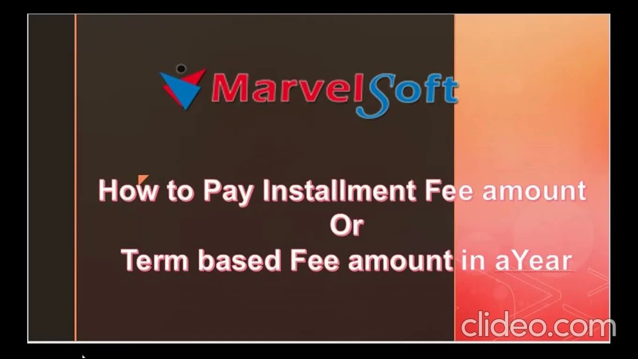 Fees module - collect fees in Installment | Defining | Configuring in SchoolAdmin CE