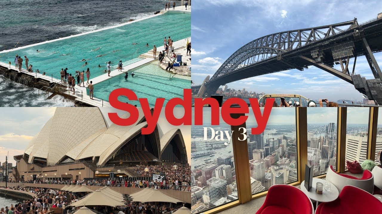 Day 3 in Sydney | Bondi Beach, Bus Tour, Sydney Skyline, Shopping, Messina, Fireworks