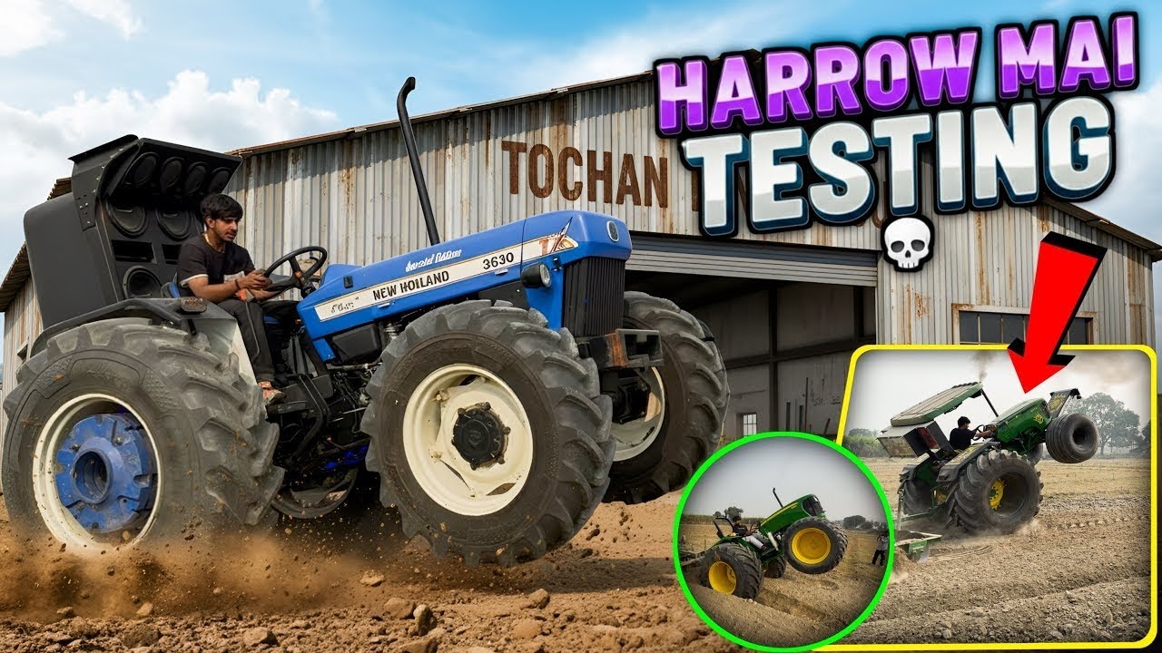 😨आज़ तो अपने tractor ने harrow ही तोड़ दी || Bulldozer Stunt coming soon 🔜