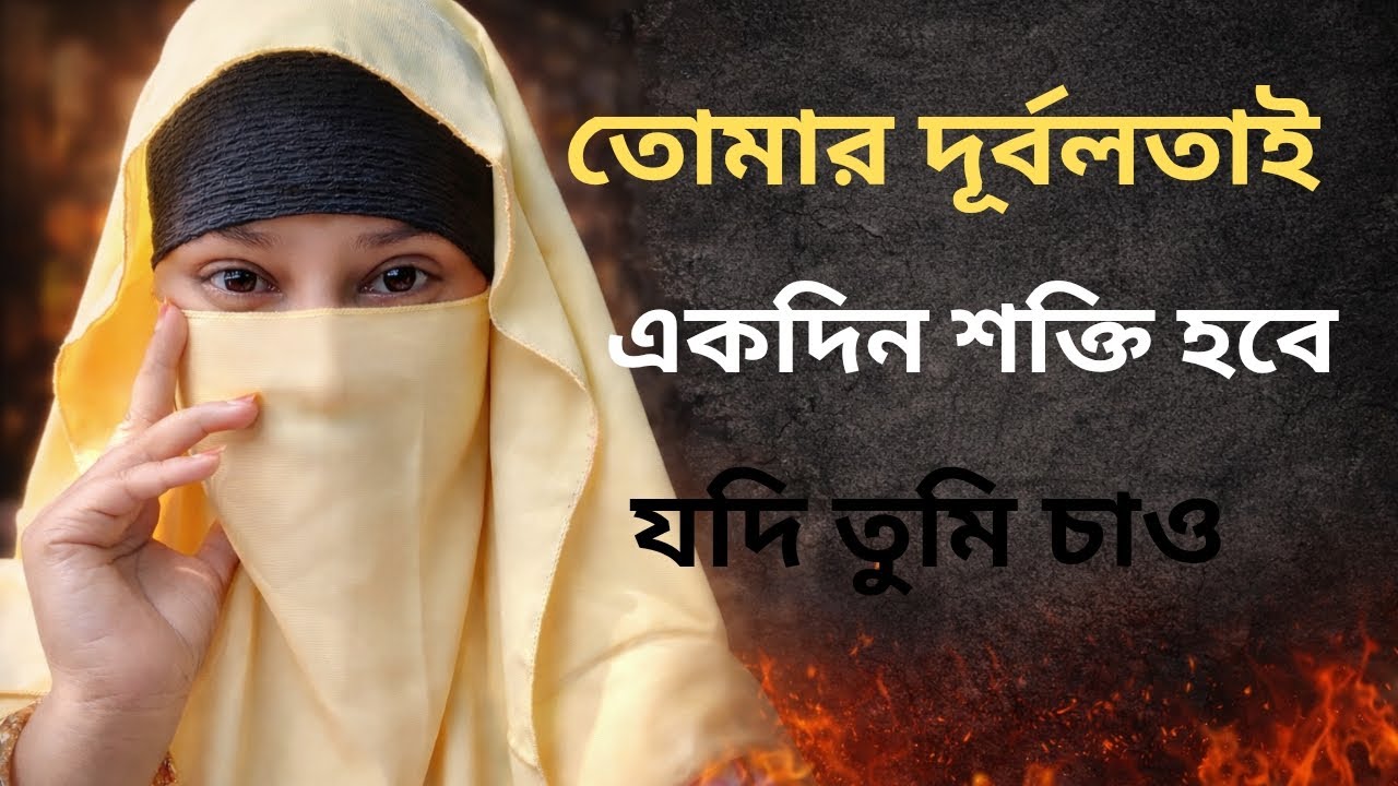আল্লাহ কাউকে তার সাধ্যের ঊর্ধ্বে দায়িত্ব দেন না।নিজেকে যোগ্য করে তুলোতোমার দুর্বলতাইএকদিন শক্তি হবে
