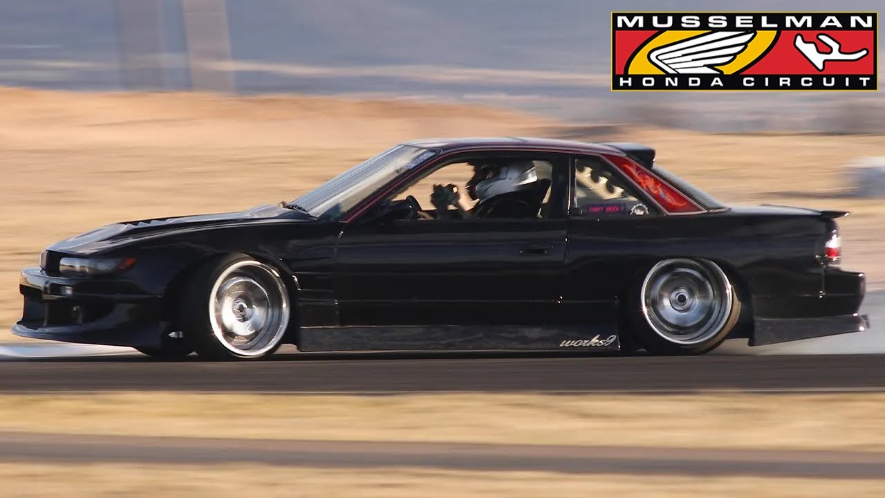 (4k RAW) 1JZ 240SX S13 Coupe Drifting at Drift Week 7