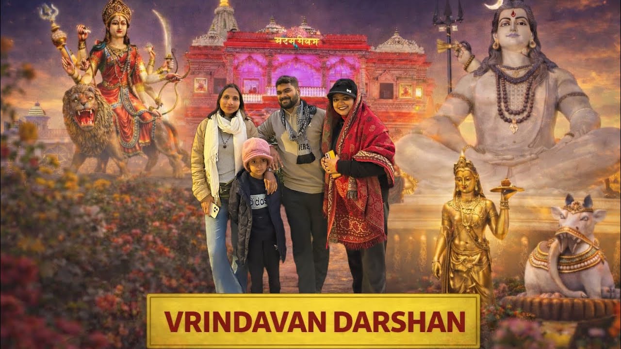 Vrindavan darshan😍🛕….@muskangoswami150  #trending #vlog #youtube 