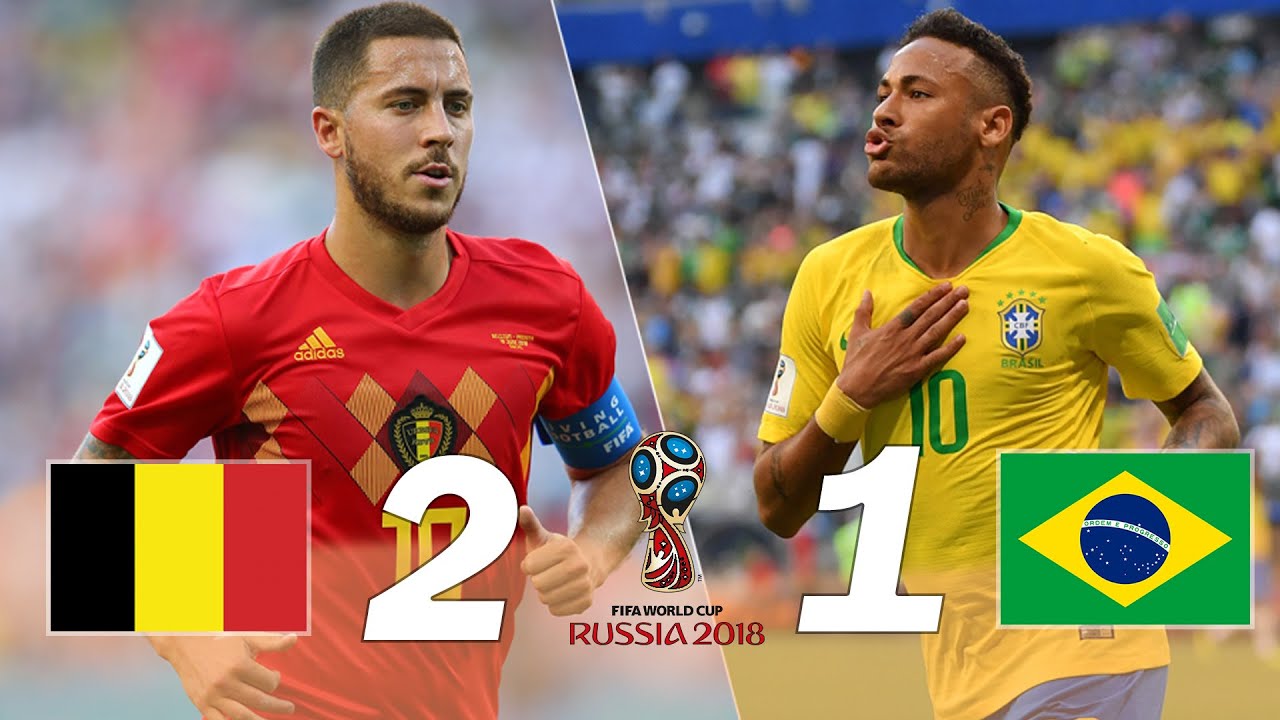 Bélgica 2 x 1 Brasil  - melhores momentos (HD 720P) Copa do Mundo 2018