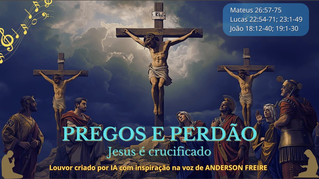 PREGOS E PERDÃO // Jesus é crucificado // #louvor inspirado na voz de #andersonfreire #gospelmusic