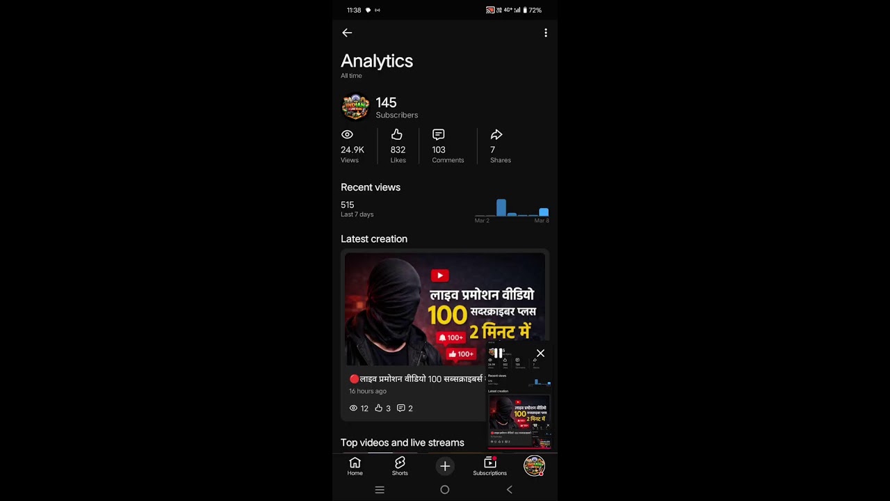 🔴लाइव प्रमोशन वीडियो 100 सब्सक्राइबर्स कीजिए 2 मिनट में