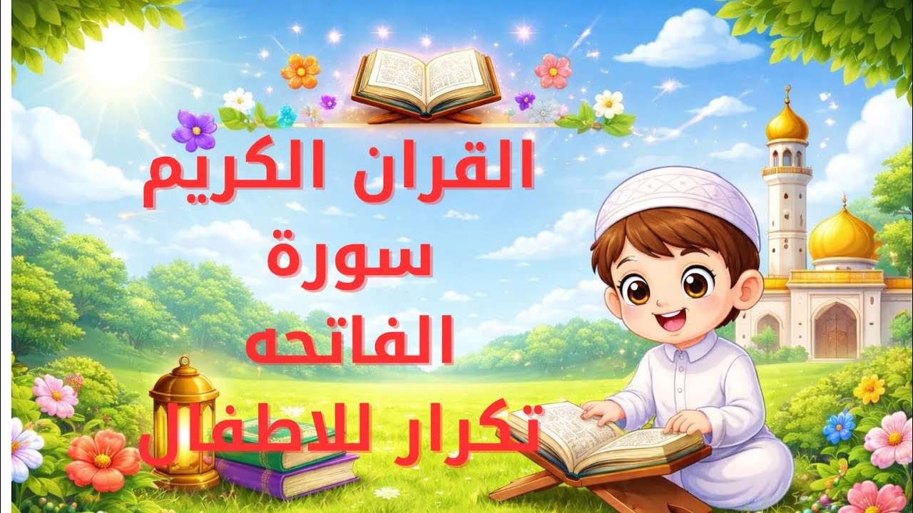 #سورة_الفاتحة ! حفظ سورة الفاتحه تكرار للأطفال 📖