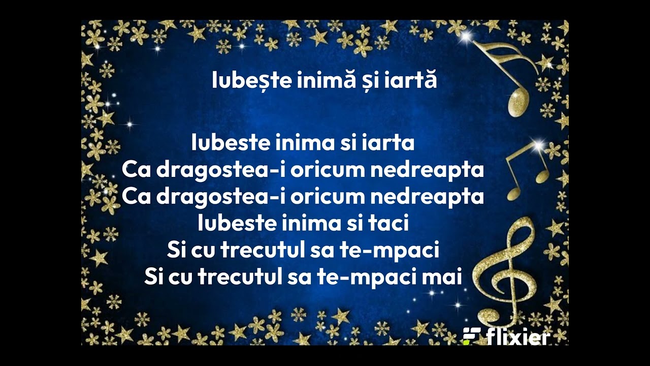 Karaoke Negativ - Iubește inimă și iartă (Romania)