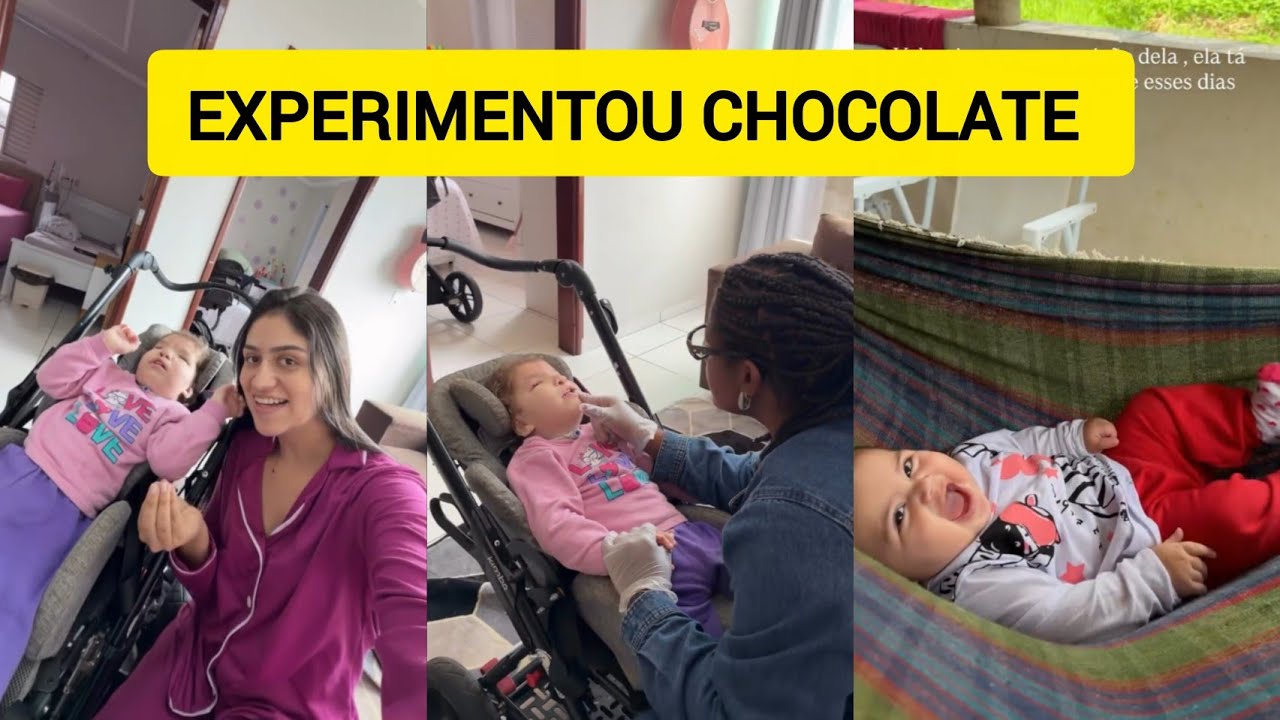 ANA VITÓRIA CONTOU QUE A HADASSA EXPERIMENTOU CHOCOLATE PELA PRIMEIRA VEZ 