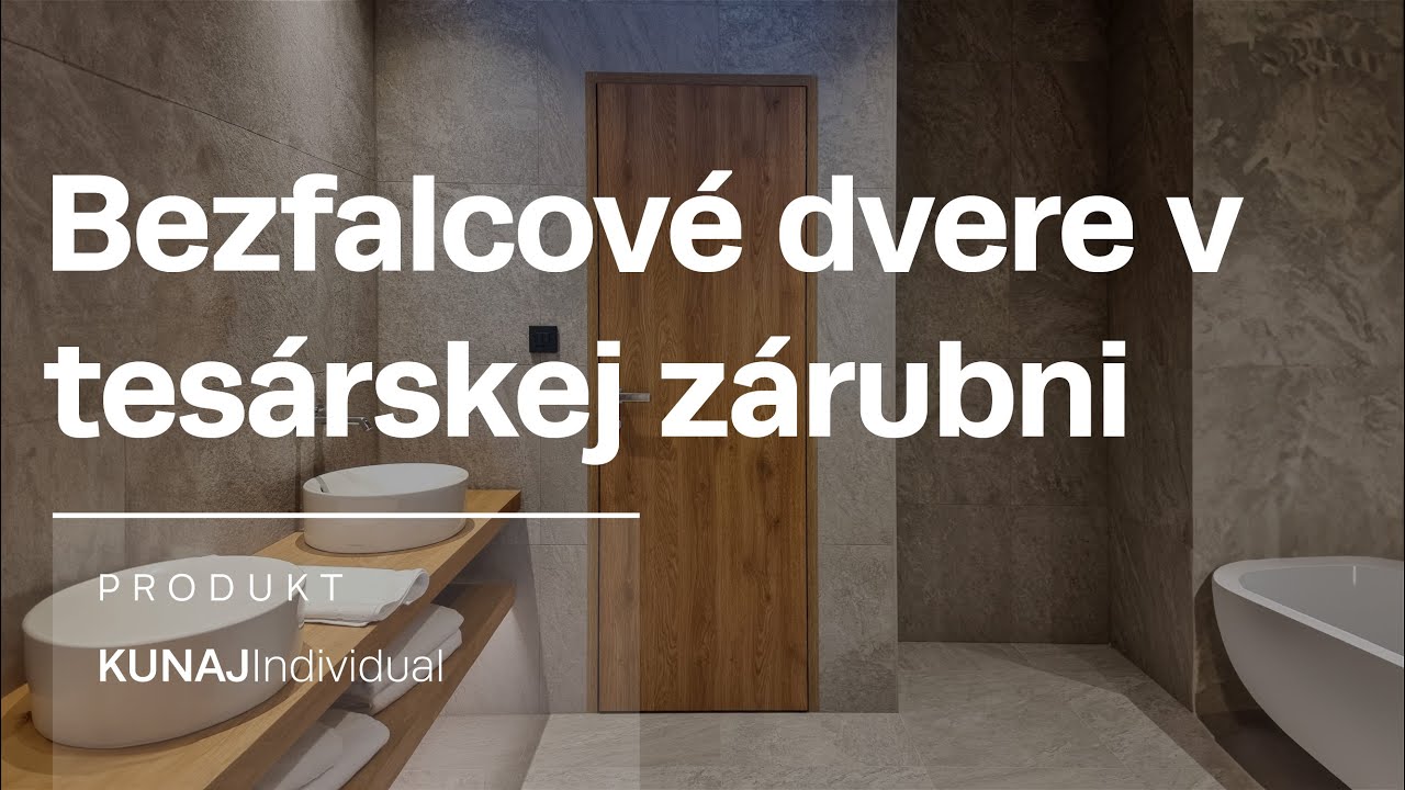 Bezfalcov&eacute; dyhovan&eacute; dvere v tes&aacute;rskej z&aacute;rubni - KUNAJ Individual