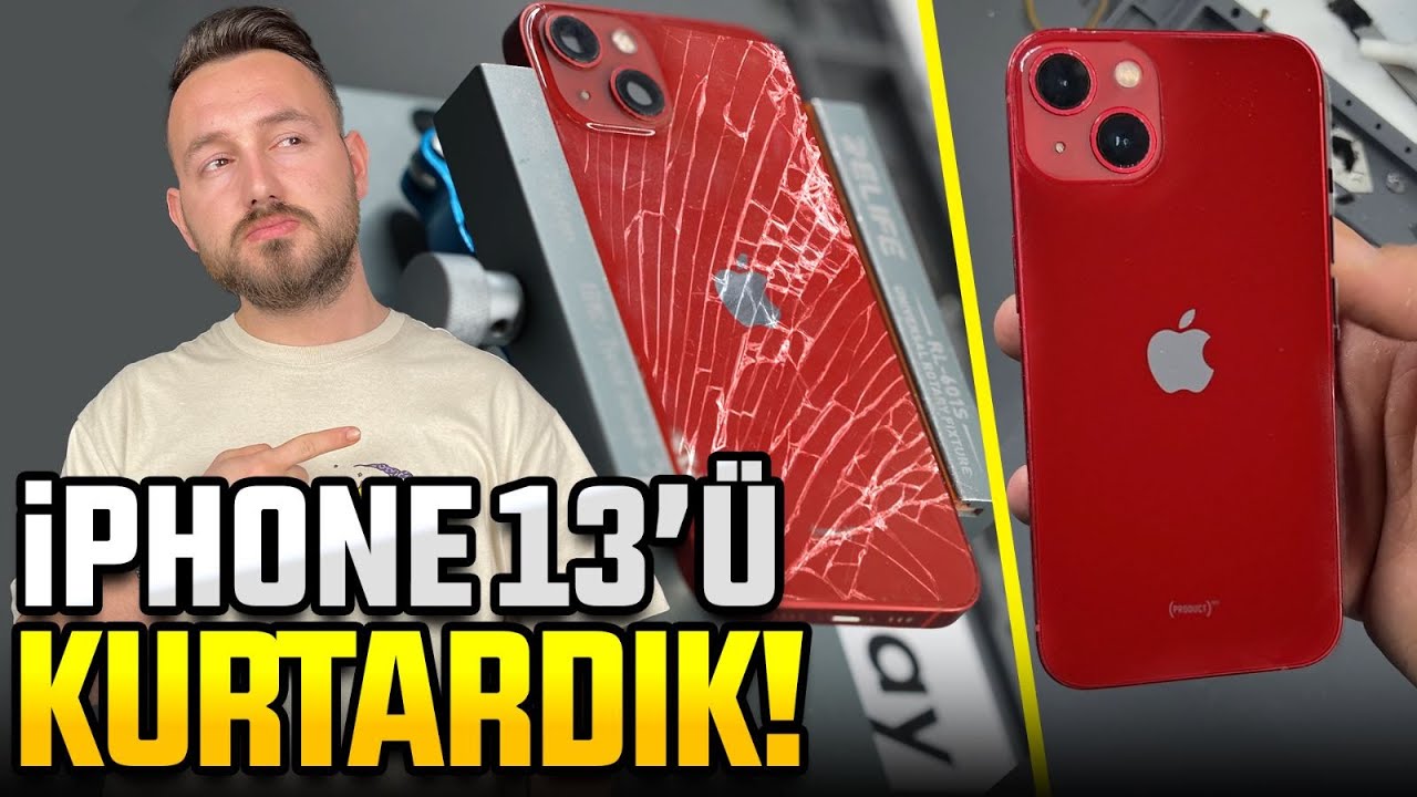 Ofiste kırılan iPhone 13'ü eski haline getirdik!