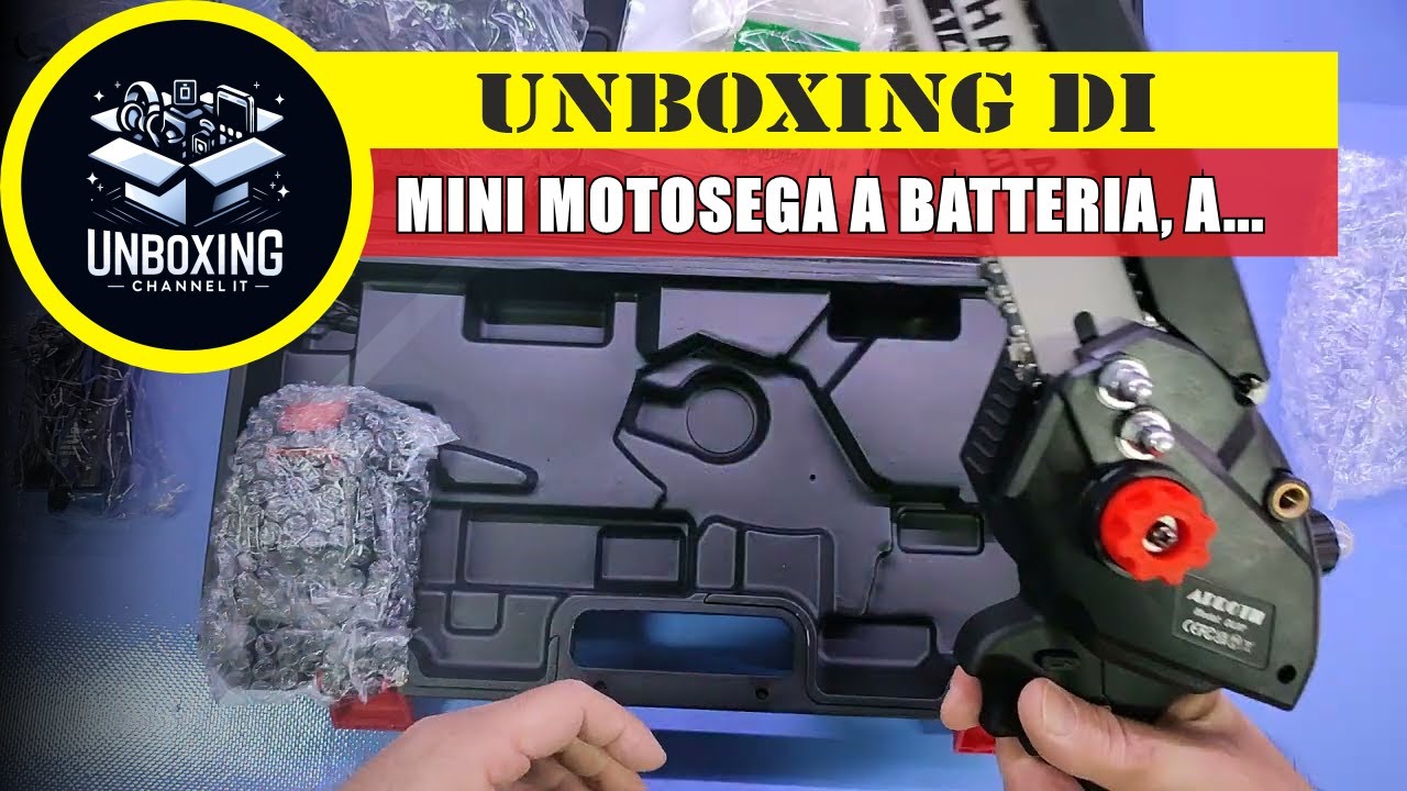 Mini Motosega a Batteria, APROTII 4000+4000mAh - 8 Pollici