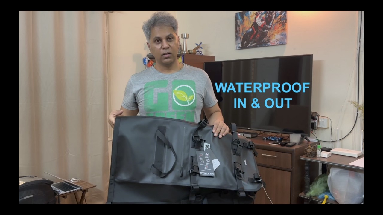 The only bag needed for your Supersport bike || Completely Waterproof || Rynox Stacker