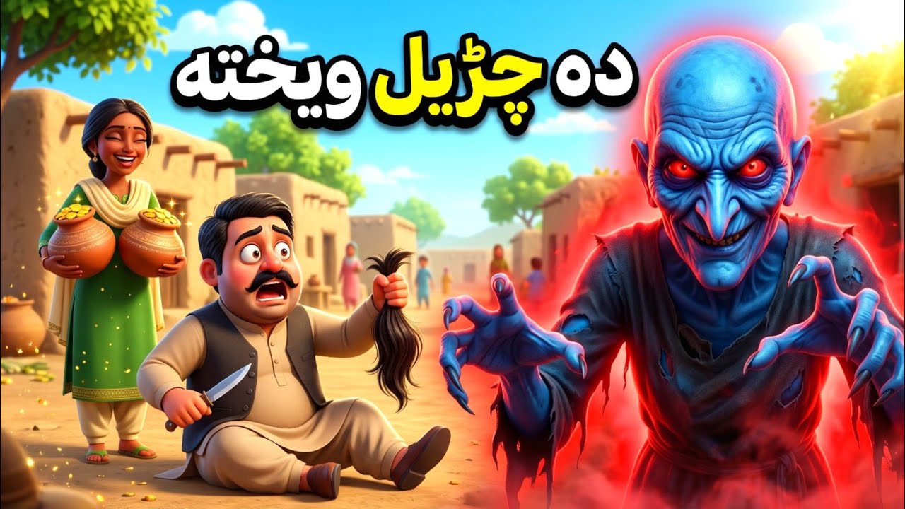دہ شیطان ویختہ 😈 | devils hair | Pashto Cartoon Story