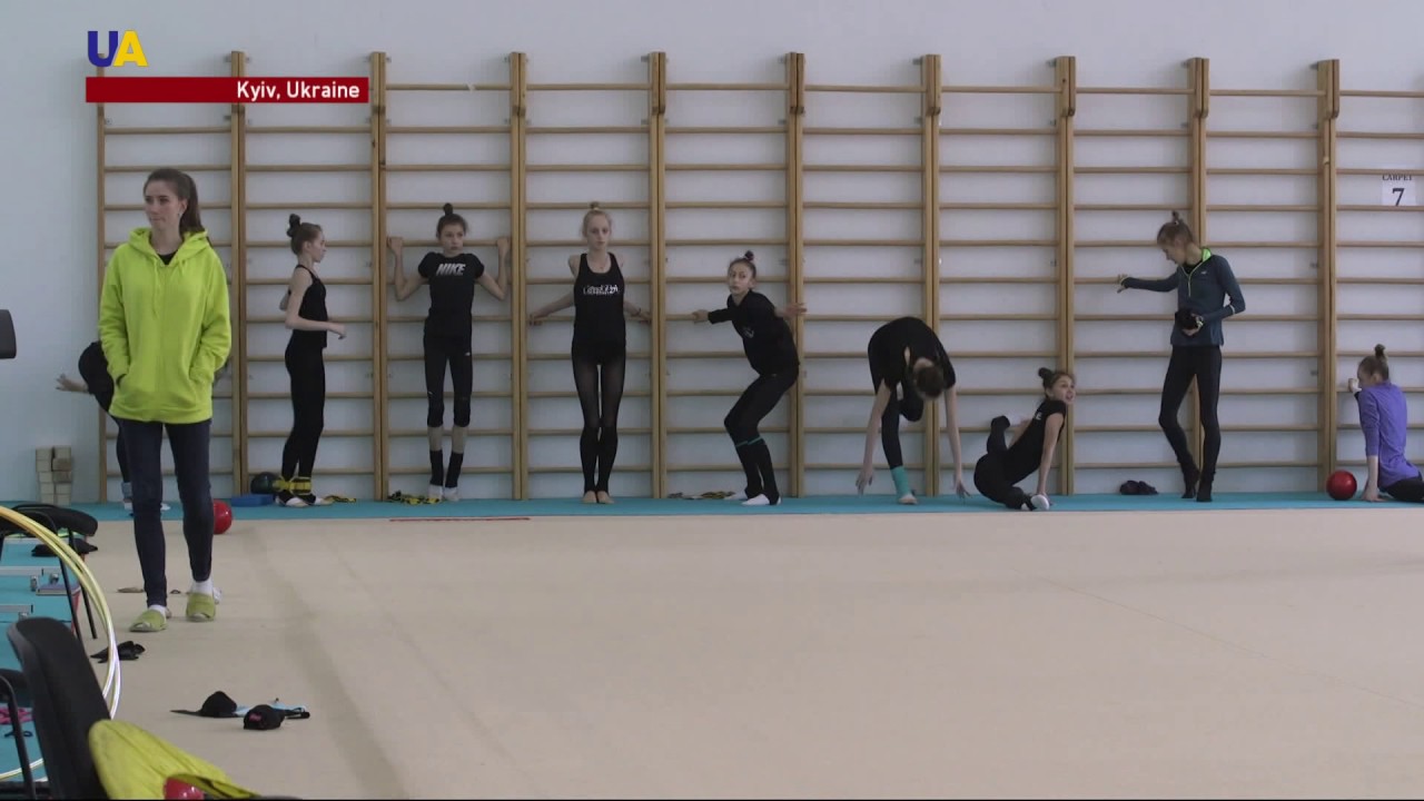 Ukrainian Rhythmic Gymnasts Get Ready for Competition