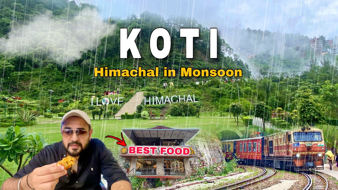 Koti Village in Rain | Best food on way to Kasauli & Shimla | Kalka Shimla Toy Train | Monsoon in HP
