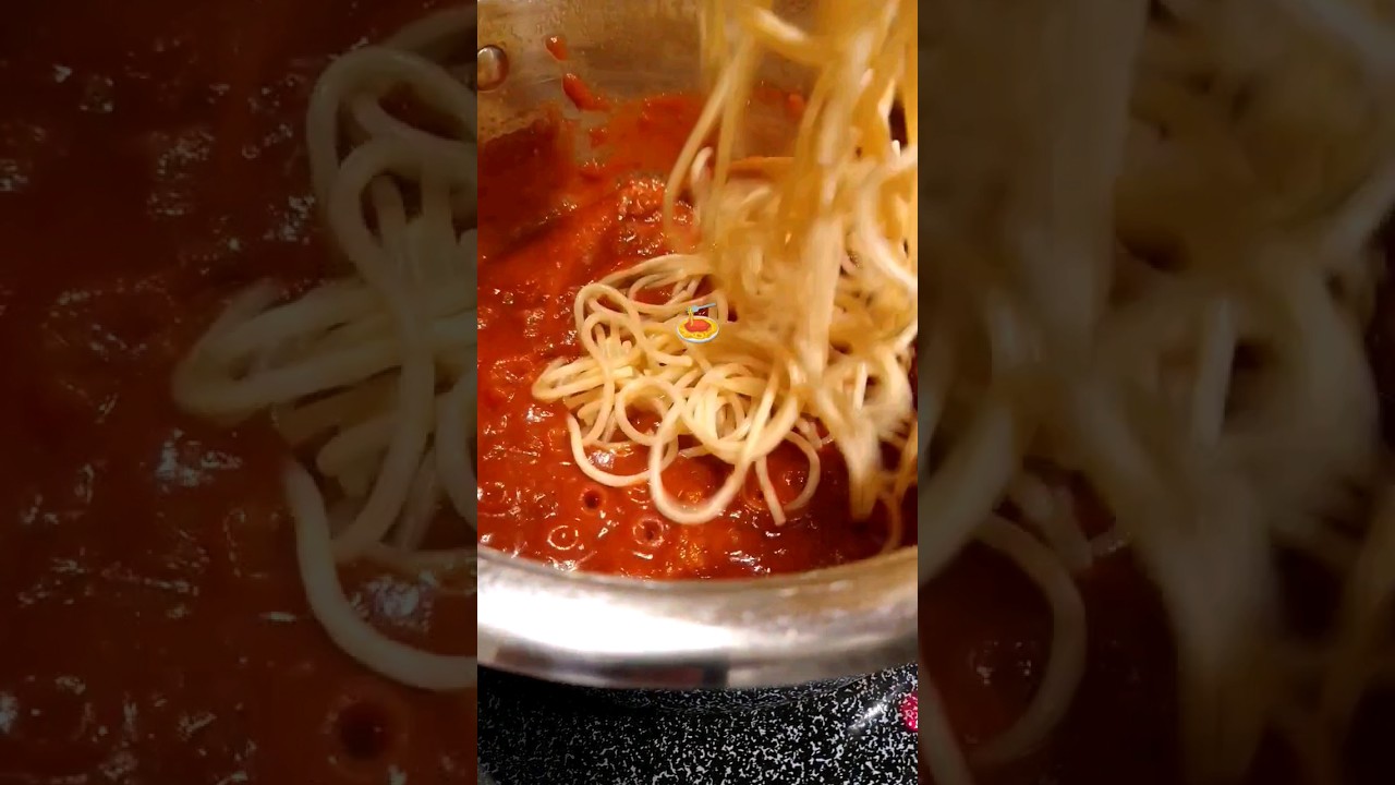 Easy Spaghetti with Ragu Sauce with Meat 🍝😋