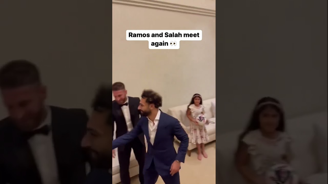 Mo Salah and Sergio Ramos awkwardly meet again! #ifnnews #mosalah #sergioramos