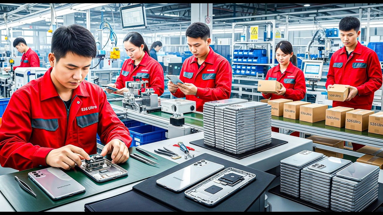 Inside the S26 Ultra Factory – Full Process: How Luxury Phones Are Made
