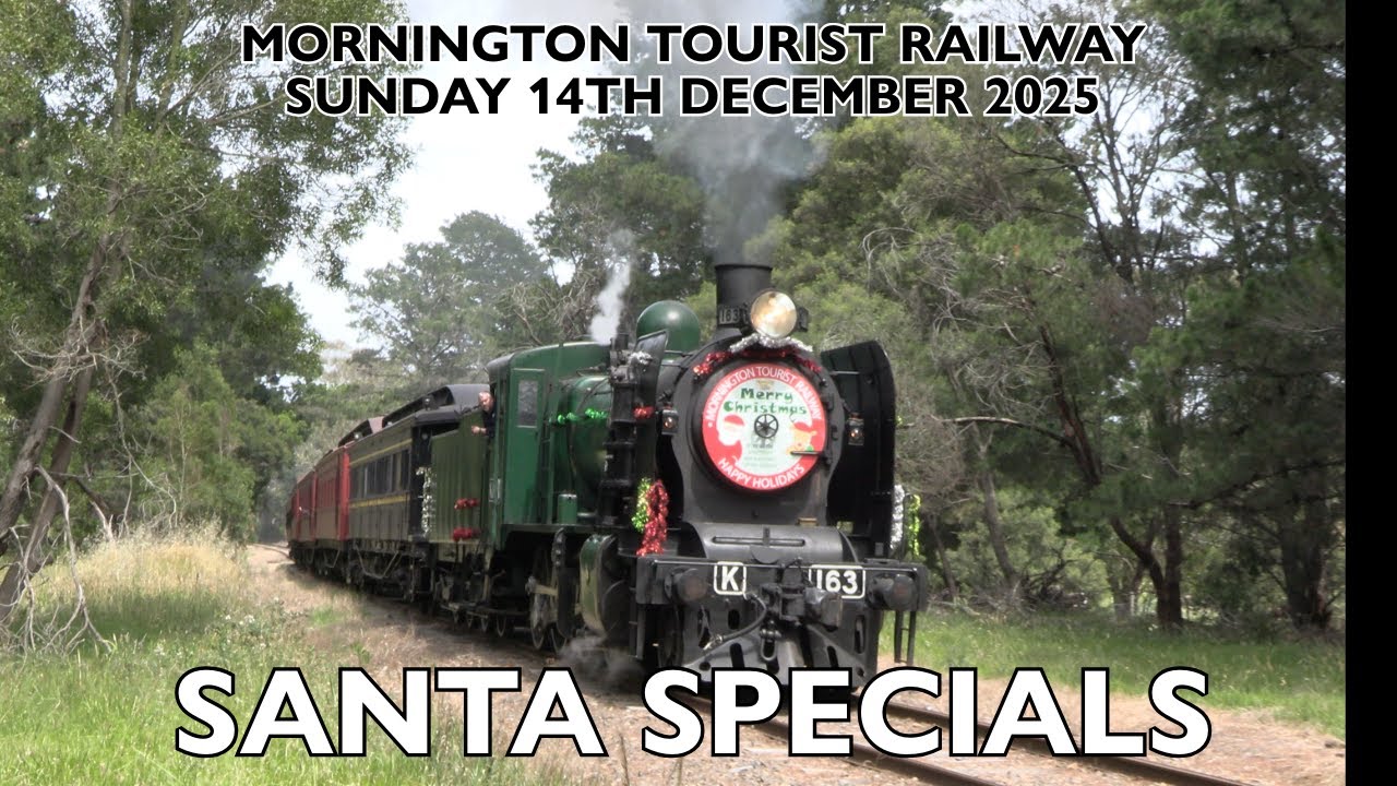 Santa Specials with K163 | Mornington Tourist Railway | Sunday 14th December 2025
