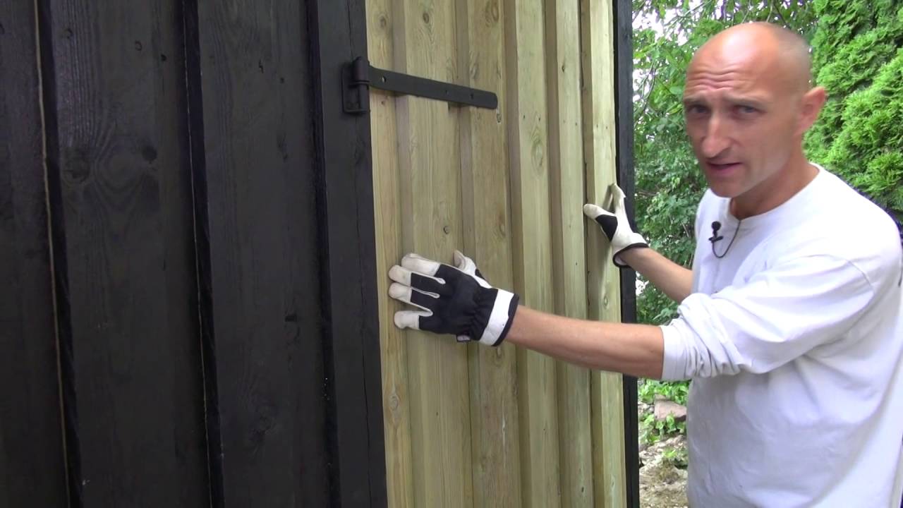 Byg selv dør til skur eller havelåge