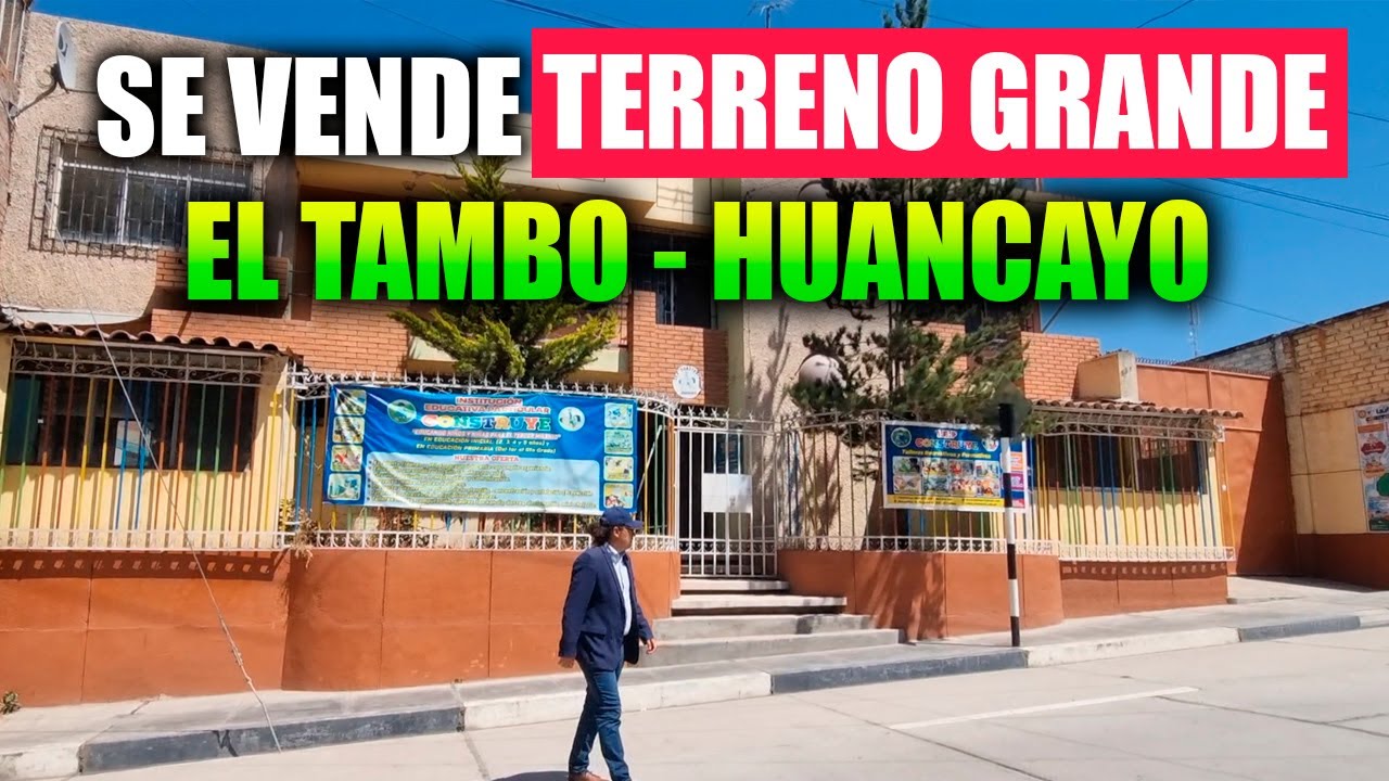 SE TERRENO GRANDE EN EL TAMBO - HUANCAYO