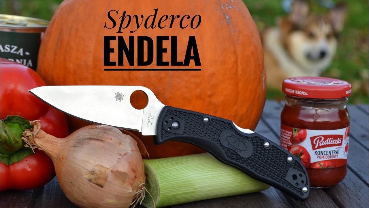 Spyderco Endela кухонный тест на даче