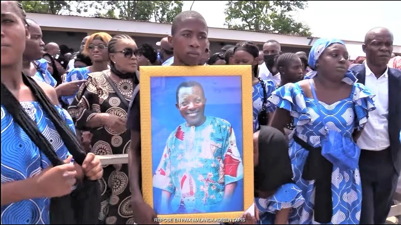 BRAZZAVILLE LES OBSEQUES DE MALANDA ADRIEN TAPIS
