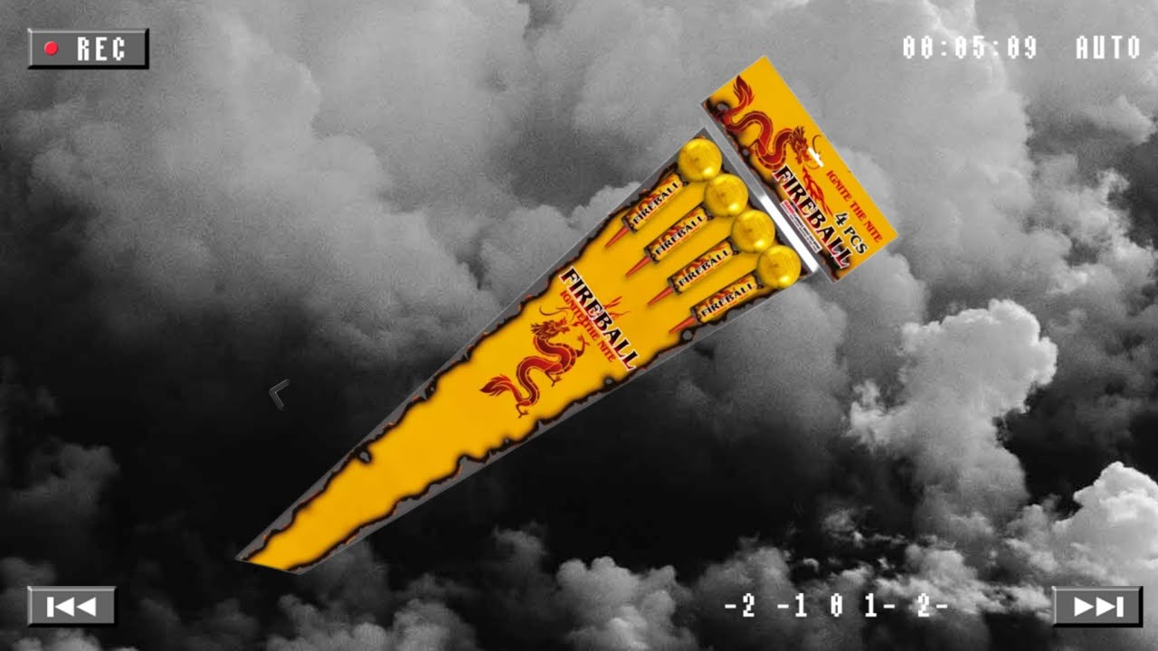 SRPYRO Fireball Titanium Salut Raketen