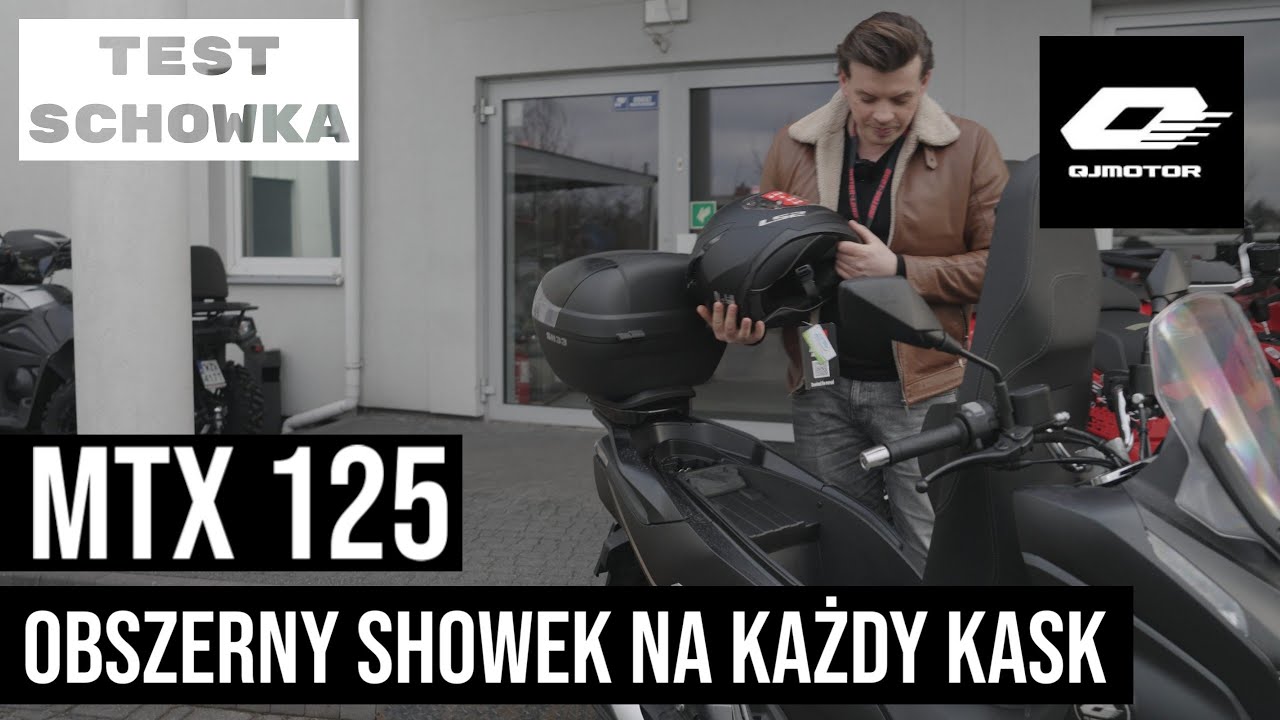 Zmieści niejeden kask... | QJMOTOR MTX 125